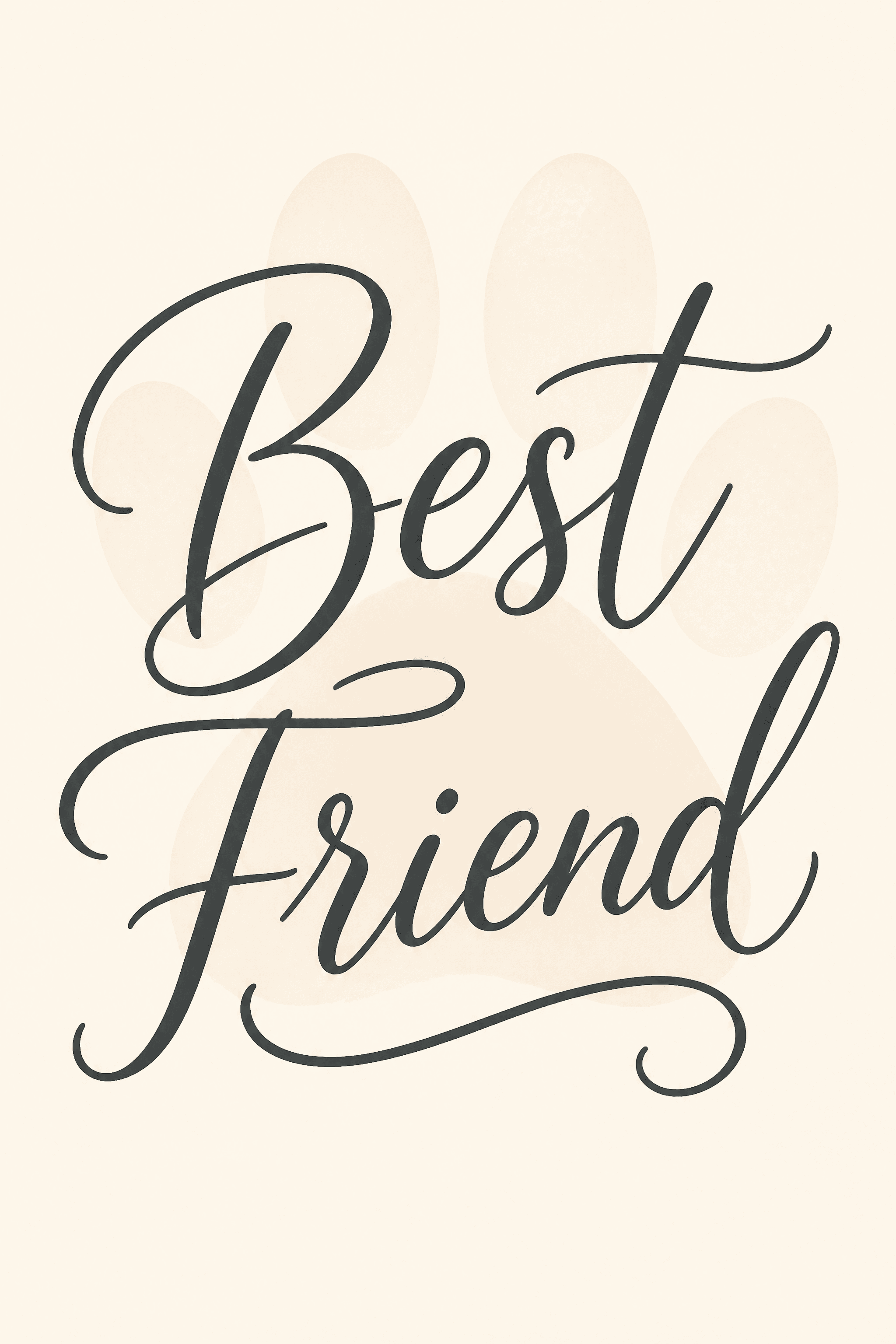 Affiche Typographique — Best Friend