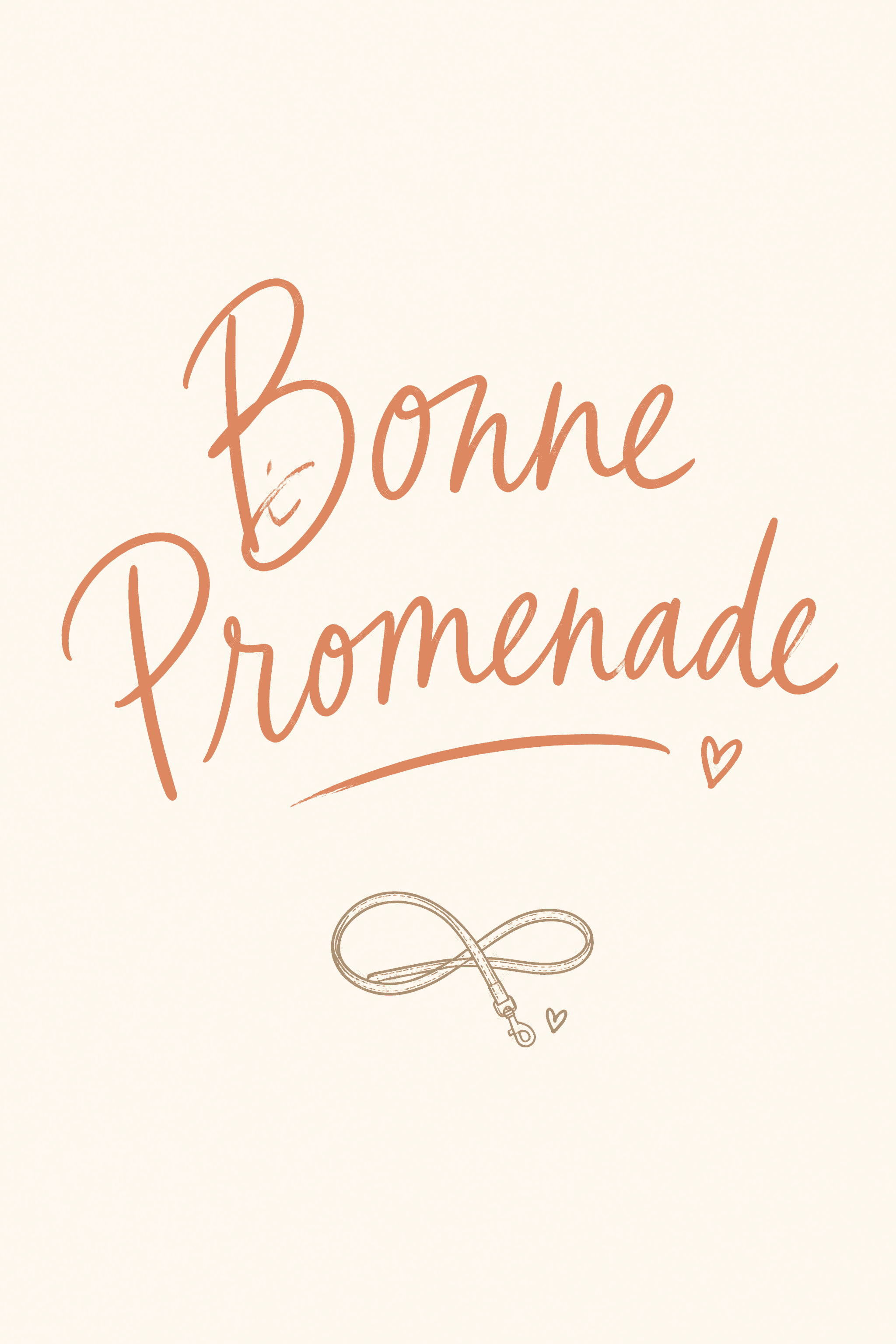 Affiche Typographique — Bonne Promenade